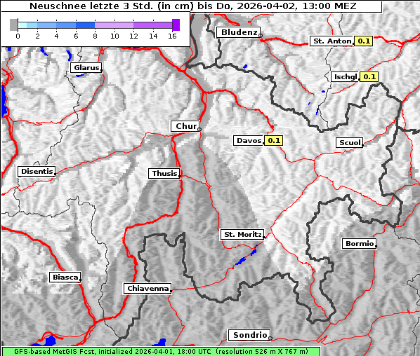 Neuschnee, 2. 4. 2026