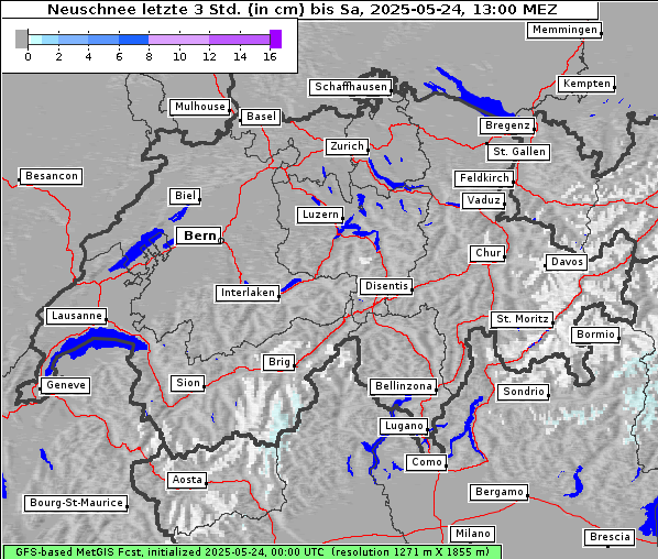 Neuschnee, 24. 5. 2025