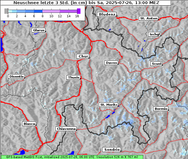 Neuschnee, 26. 7. 2025