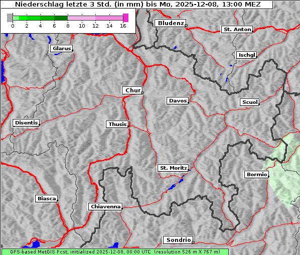 Niederschlag, 8. 12. 2025