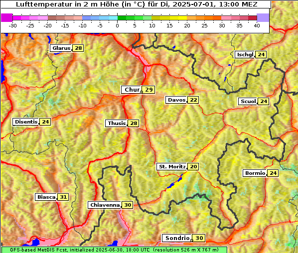 Temperatur, 1. 7. 2025