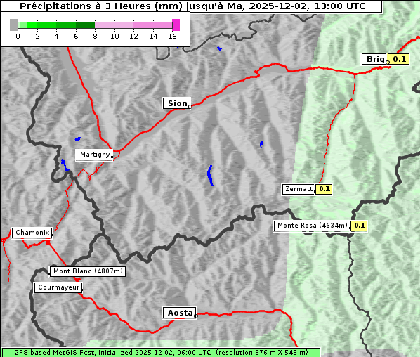 Niederschlag, 2. 12. 2025