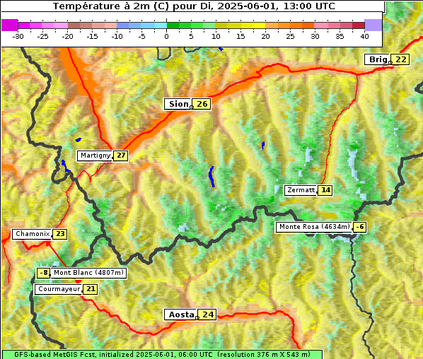 Temperatur, 1. 6. 2025