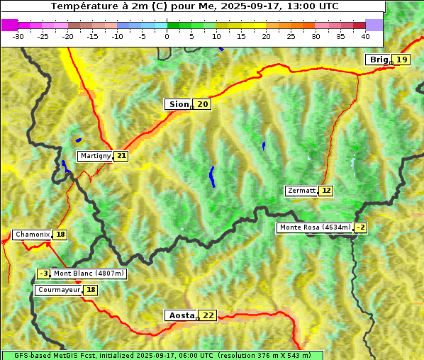 Temperatur, 17. 9. 2025
