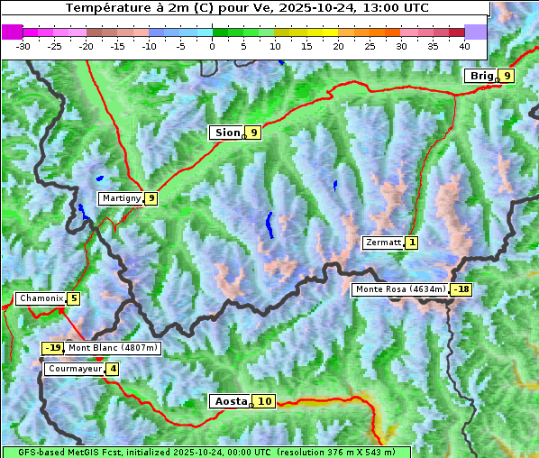 Temperatur, 24. 10. 2025