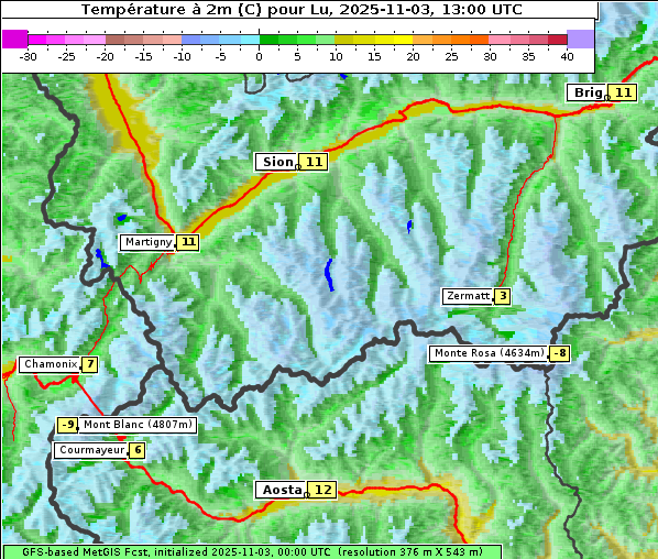 Temperatur, 3. 11. 2025