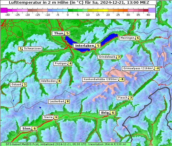 Temperatur, 21. 12. 2024