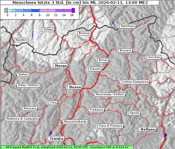Neuschnee, 11. 2. 2026