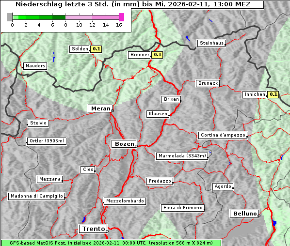 Niederschlag, 11. 2. 2026
