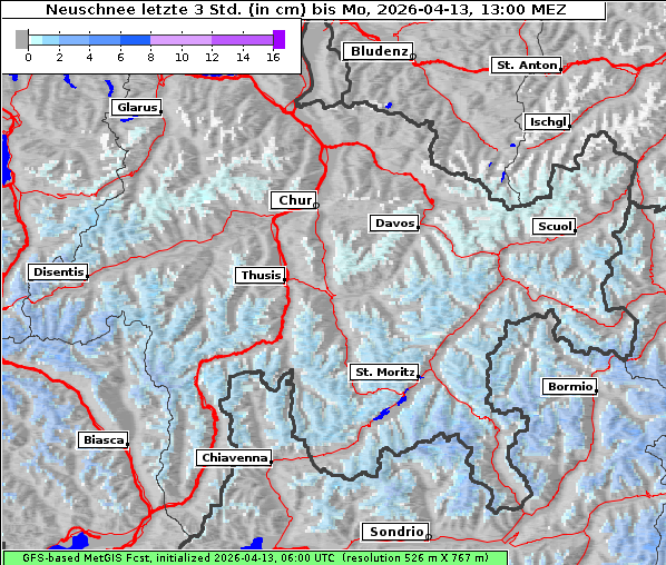 Neuschnee, 13. 4. 2026