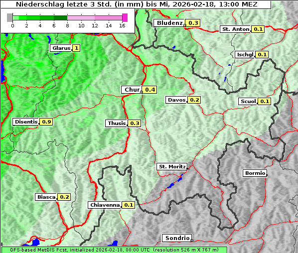 Niederschlag, 18. 2. 2026