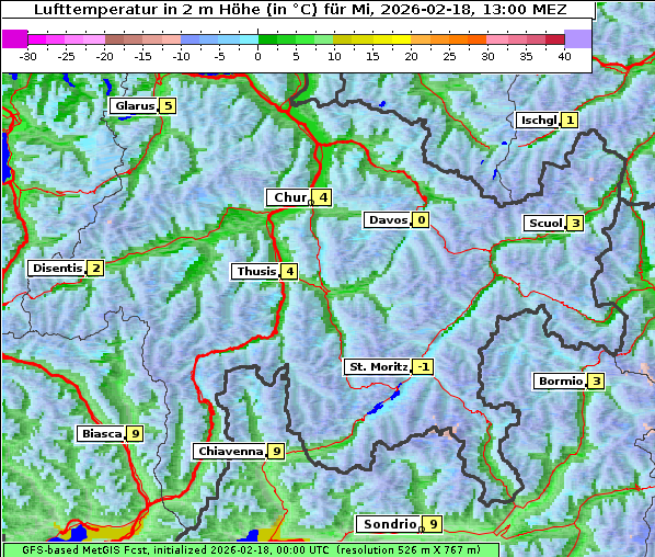 Temperatur, 18. 2. 2026
