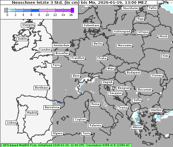 Neuschnee, 19. 1. 2026