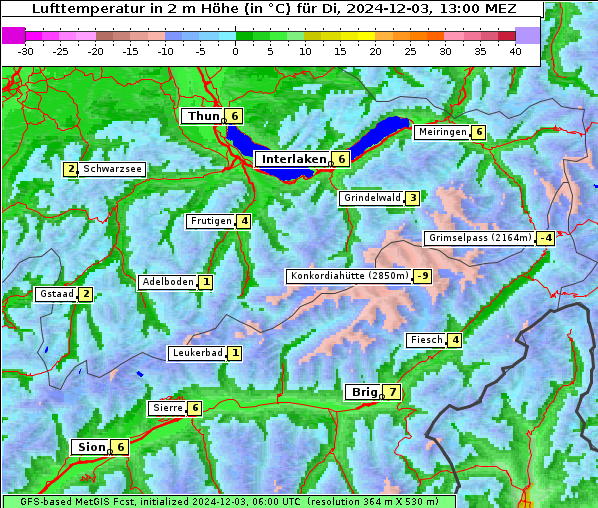 Temperatur, 3. 12. 2024