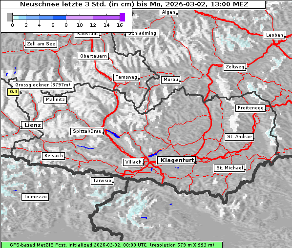 Neuschnee, 2. 3. 2026