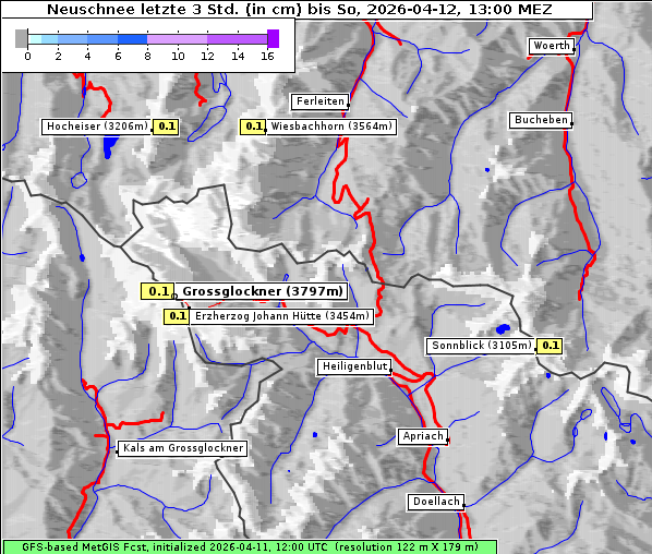 Neuschnee, 12. 4. 2026