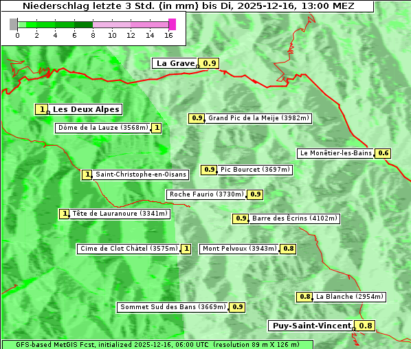 Niederschlag, 16. 12. 2025
