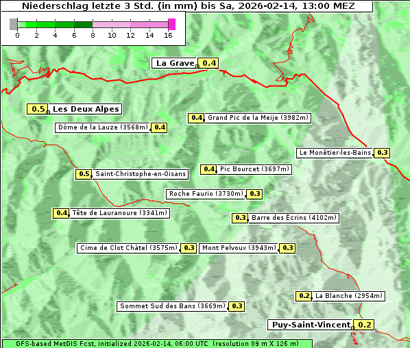 Niederschlag, 14. 2. 2026
