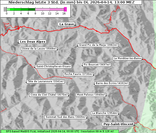 Niederschlag, 14. 4. 2026