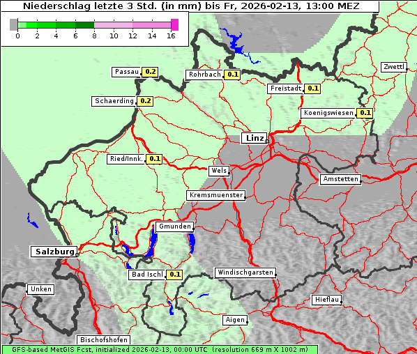 Niederschlag, 13. 2. 2026