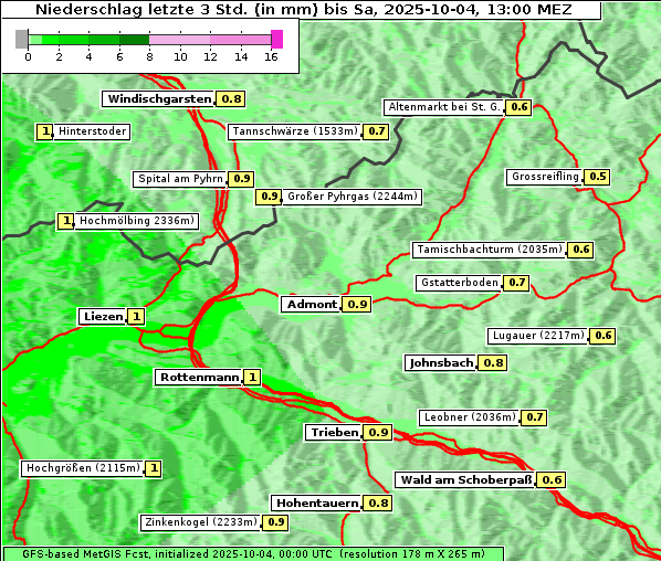 Niederschlag, 4. 10. 2025