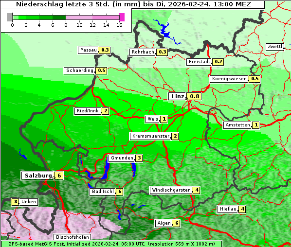 Niederschlag, 24. 2. 2026