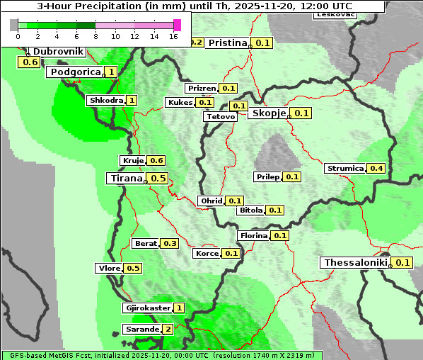 Niederschlag, 20. 11. 2025