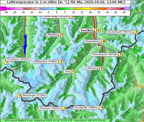 Temperatur, 20. 10. 2025