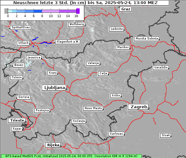 Neuschnee, 24. 5. 2025