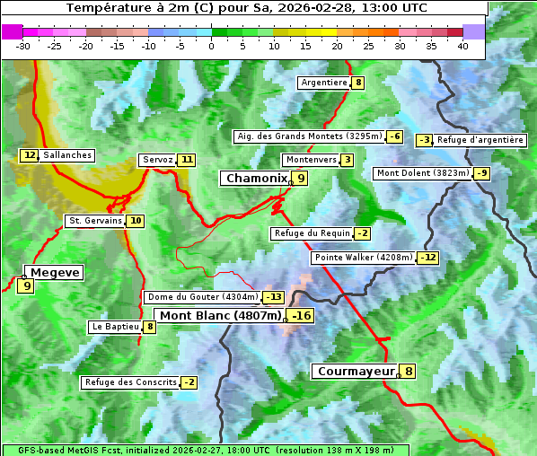 Temperatur, 28. 2. 2026