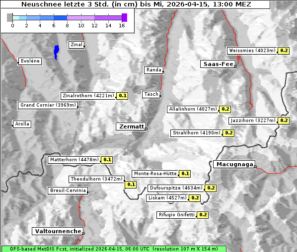 Neuschnee, 15. 4. 2026