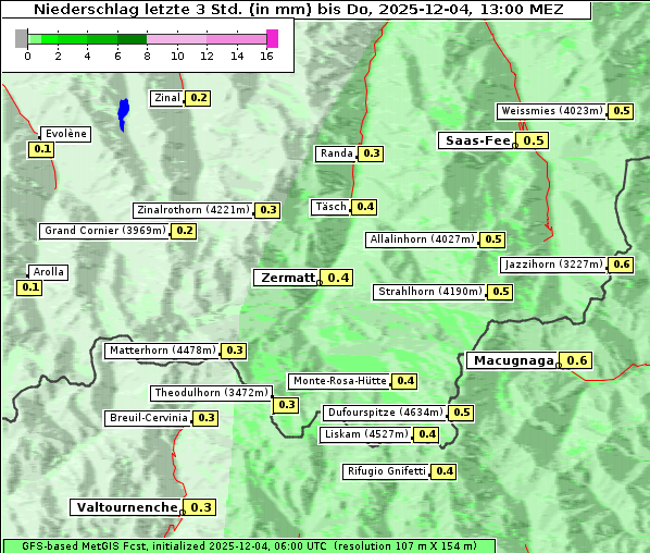 Niederschlag, 4. 12. 2025