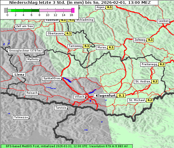 Niederschlag, 1. 2. 2026