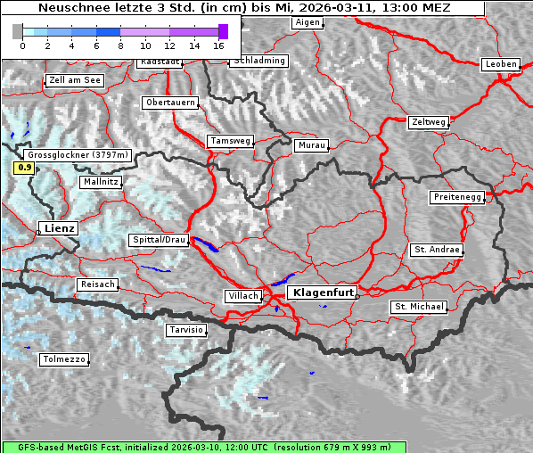 Neuschnee, 11. 3. 2026