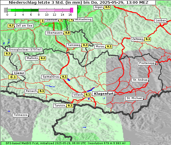 Niederschlag, 29. 5. 2025