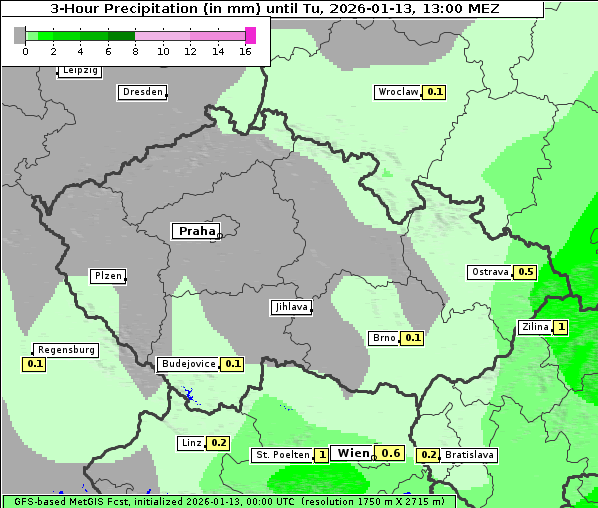 Niederschlag, 13. 1. 2026
