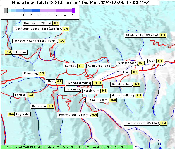 Neuschnee, 23. 12. 2024