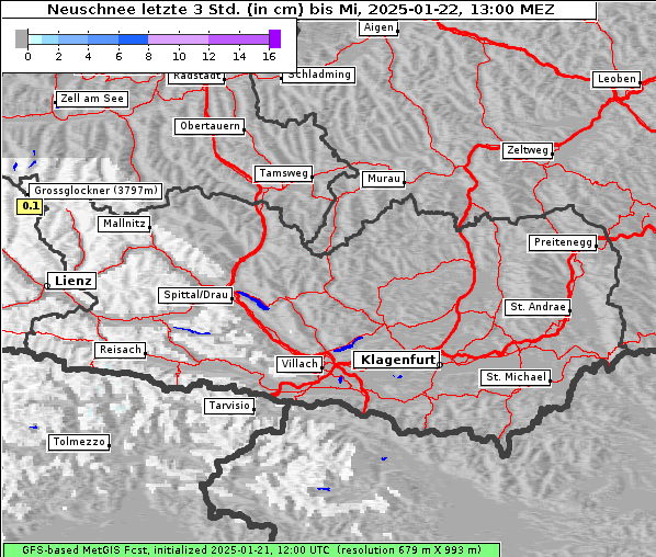 Neuschnee, 22. 1. 2025