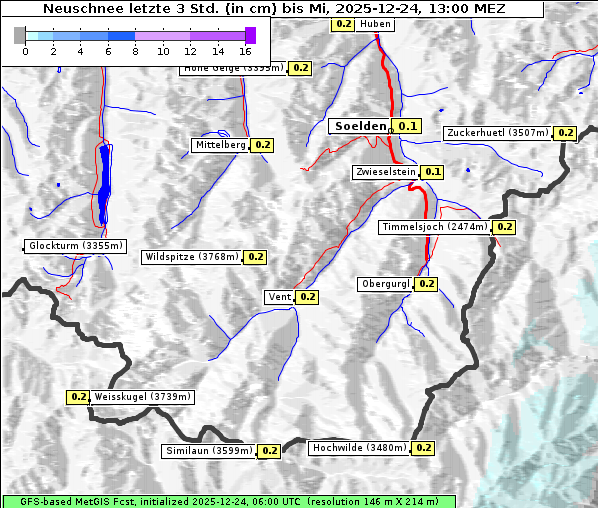 Neuschnee, 24. 12. 2025