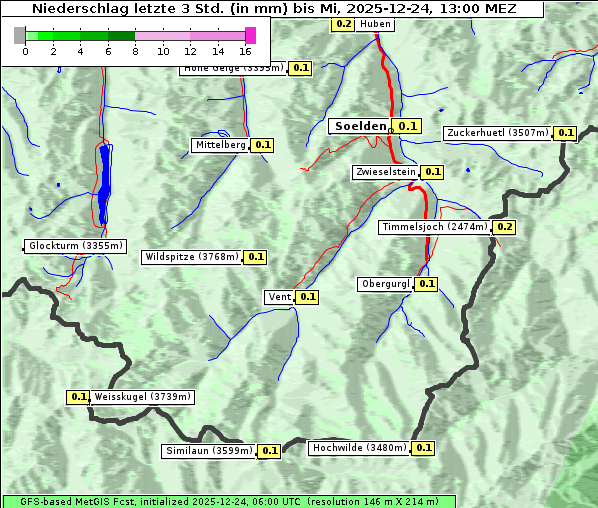 Niederschlag, 24. 12. 2025