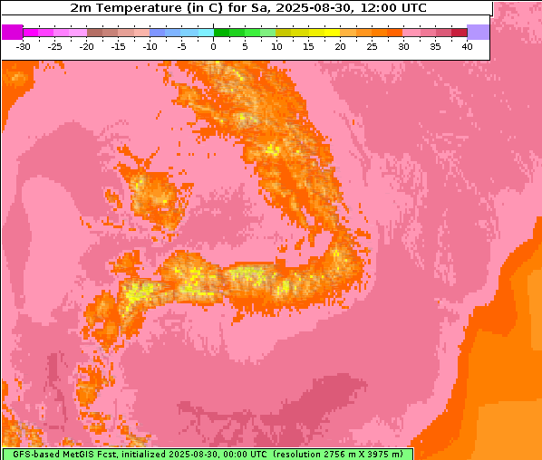 Temperatur, 30. 8. 2025