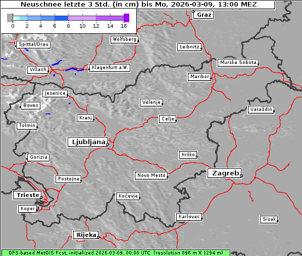 Neuschnee, 9. 3. 2026