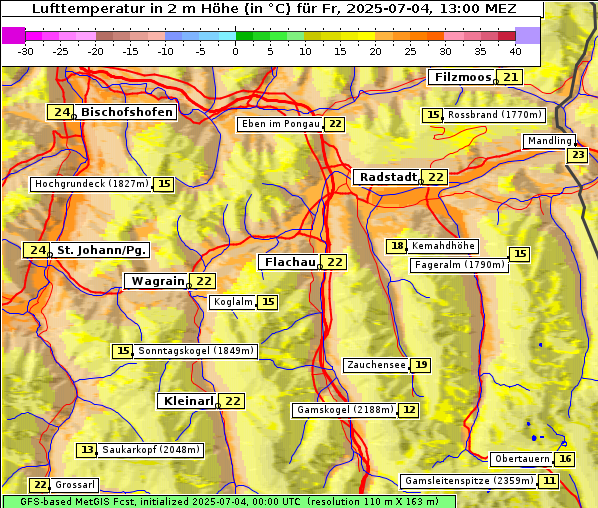 Temperatur, 4. 7. 2025
