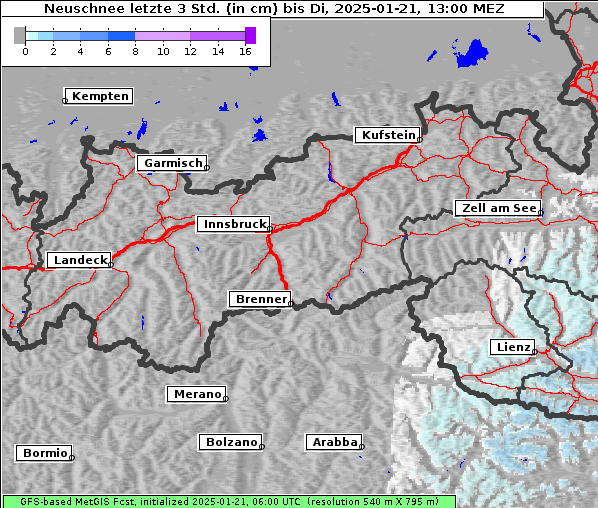 Neuschnee, 21. 1. 2025