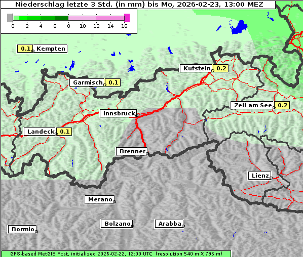 Niederschlag, 23. 2. 2026