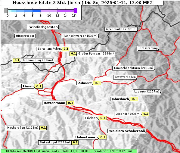 Neuschnee, 11. 1. 2026