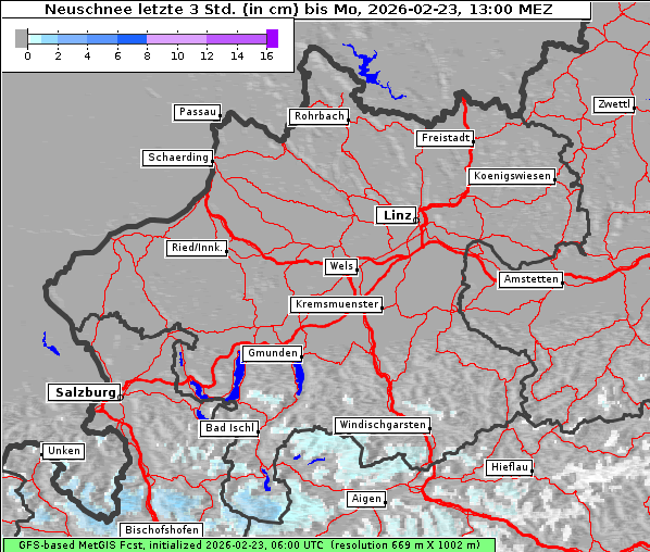 Neuschnee, 23. 2. 2026