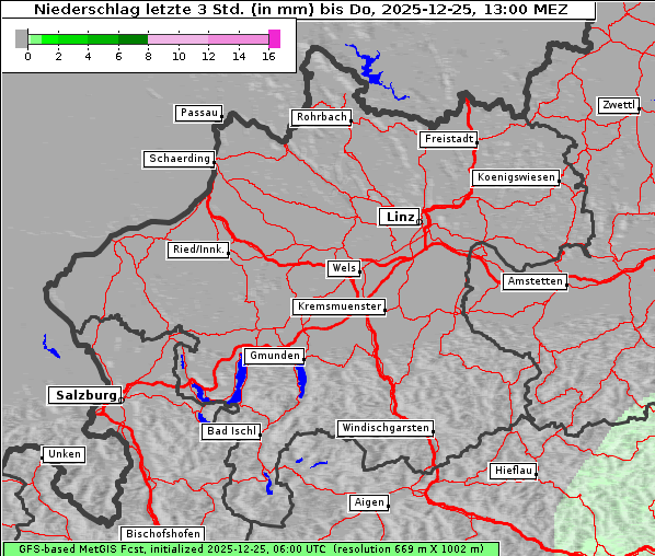Niederschlag, 25. 12. 2025