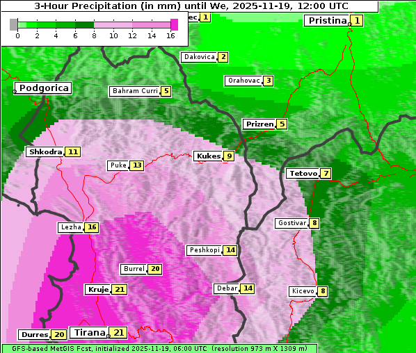 Niederschlag, 19. 11. 2025