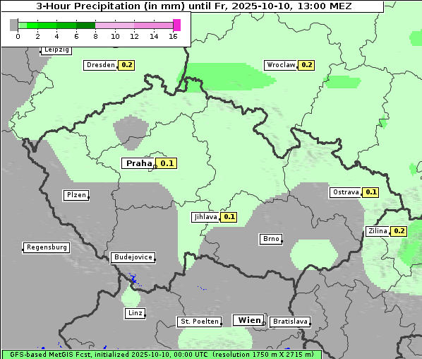 Niederschlag, 10. 10. 2025